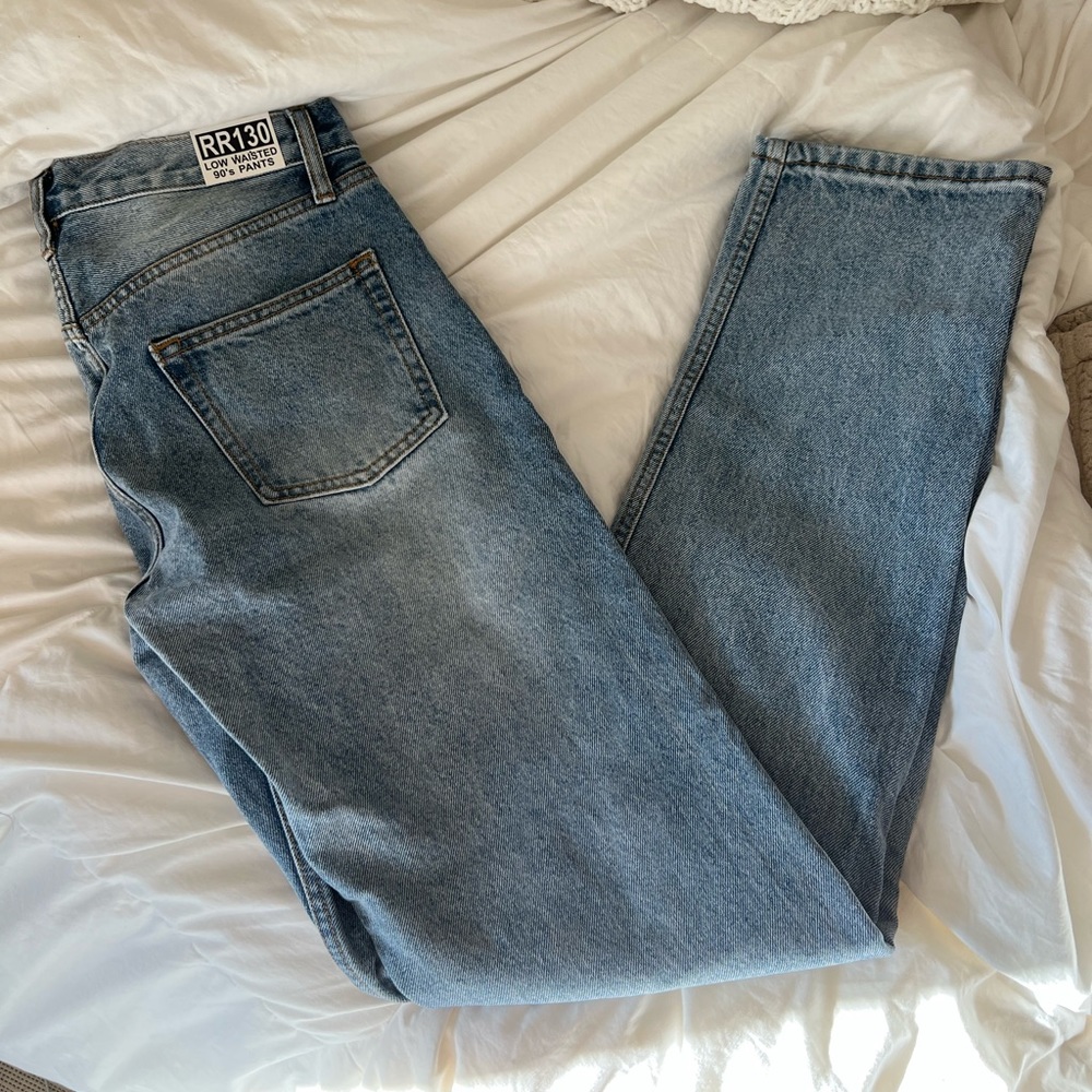 John Galt Low Rise Straight Light Blue Jeans